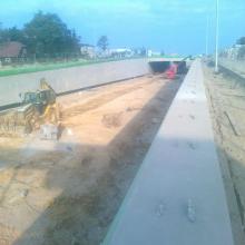 Byggandet av förlängning av Gen. Wł. Andersa gatan